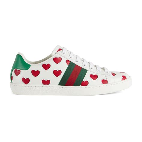 gucci ace heart shoes